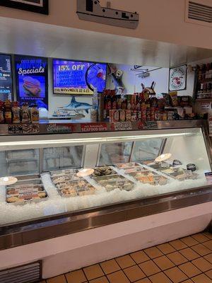 Seafood counter