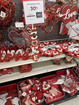 Valentine's Day stuff was 30% off on 1.9.21