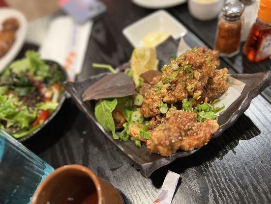 Soy garlic Karaage. House special, yeah yeah