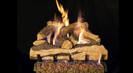 Our gas logs have a realistic look.