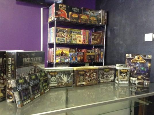 Our board game and miniatures selection is always growing and changing!