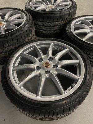 Porsche wheels received  a Ceramic Pro wheel coating!