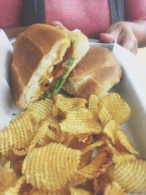 Grilled Chicken BLT with chipotle mayo was a big hit for mom