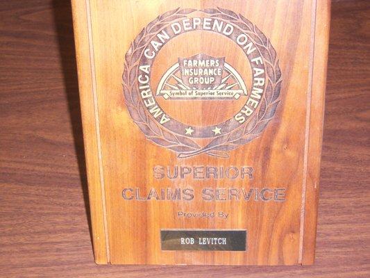 claims superior service award