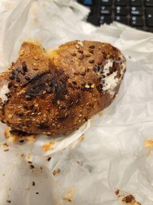 Burnt bagel