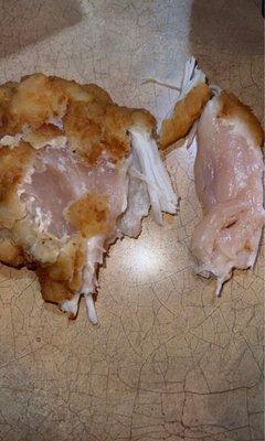 Raw chicken !