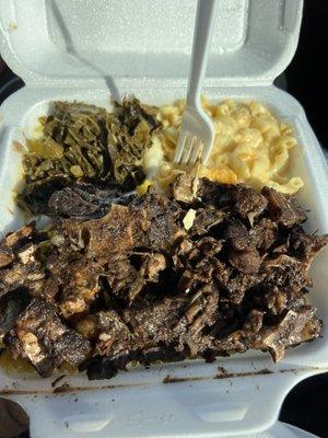 Oxtail Dinner w/ Collard Green and Mac & Cheese