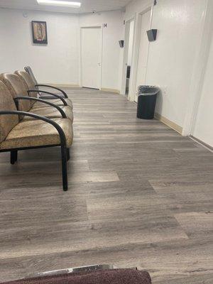 The waiting room area is super clean