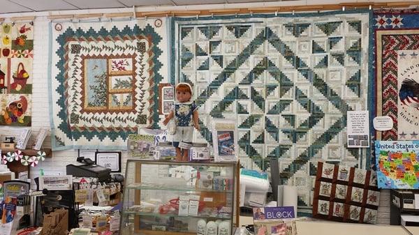 Front Counter at Around The Block Quilt Shop