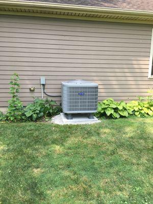 Carrier heat pump install