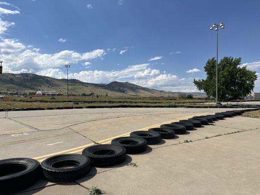 View of go karts