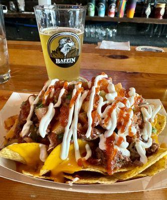 Amazing, delicious beef brisket nachos