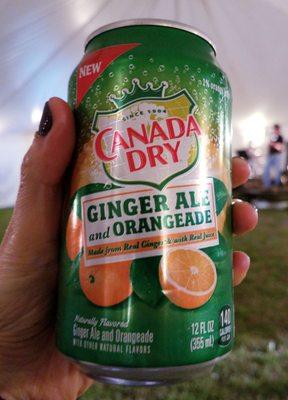 Canada Dry Ginger ale and orangeade at the charity event at this airport.