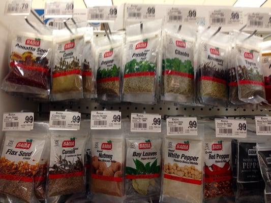 Spices are much cheaper in the packets