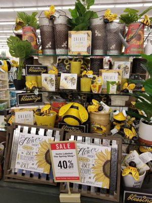 Really cool bee display.