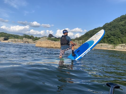 Drop tail on a EarthRiver SUP 10-7