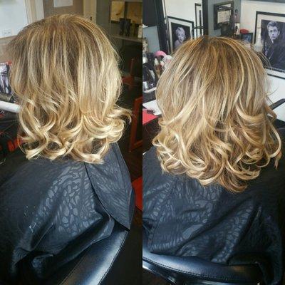 Balayage, baby lights and keratip extensions to add volume  instead of length.  Anyone can have the Bob they want!