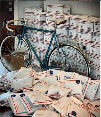 USPS Priority Mail and Mailers for the Small Business WIN!!! Photo Credit: @TheOriginalCharlestonian