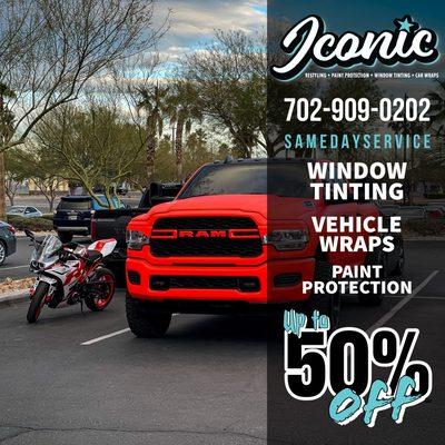 Window tinting/Vehicle wraps/Paint protection