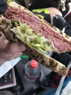 This is just 1/2 my pastrami on rye. It was so huge I could barely get my mouth around it! Perfection!