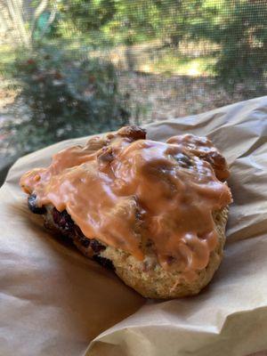 Cranberry orange scone