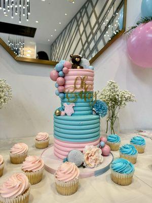 Gender Reveal Cake