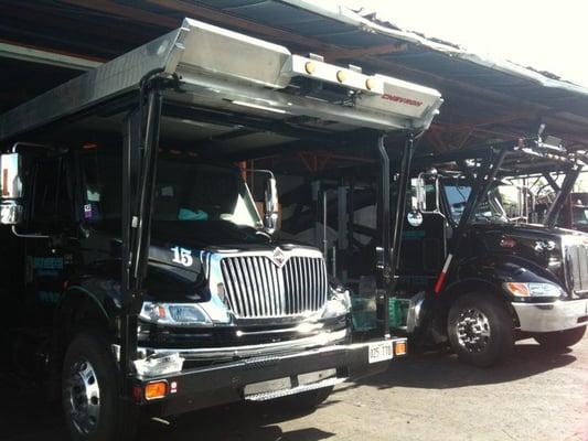 Car carrier style towing