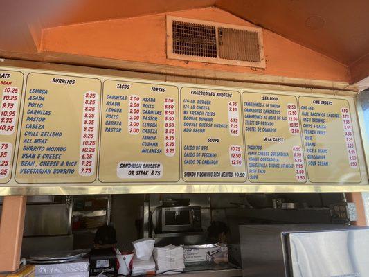 Menu Board (cont.)