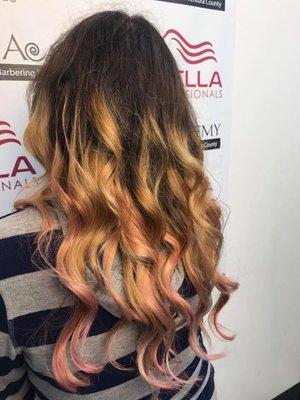 Ombré pink peek-a-boo