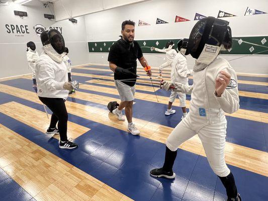 Learn how to fence with our Olympic Coach Luis Nunez