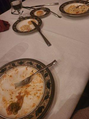 Clean plates on our end.