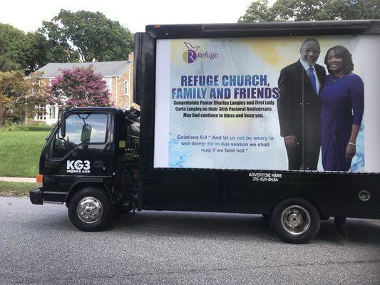 Mobile Billboard For your Advertisement, based in the Tri-State