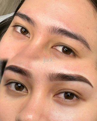 Before & After - New Ombré Powder Brows