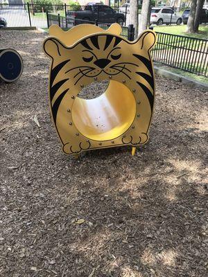 Cat tunnel in toddler area