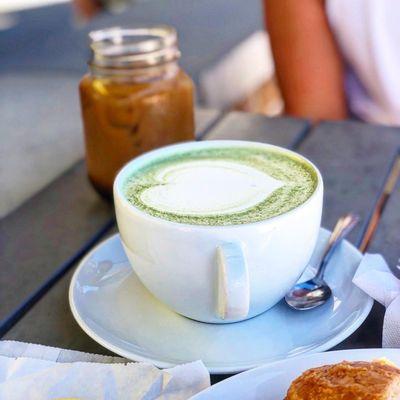 Lavender Matcha Latte