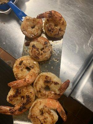 Hibachi shrimp in garlic butter