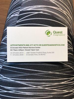 Quest Diagnostics....this one is best because they guy who works here is so good at drawing my veins they are slow