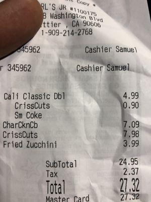 Really?? $7.09 for a chicken sandwich?