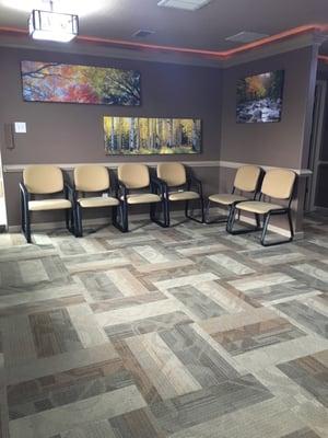 Part of the waiting area.