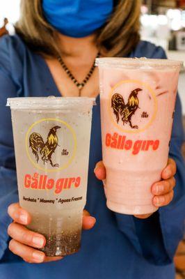 Aguas Frescas: Chia Limon and Mamey