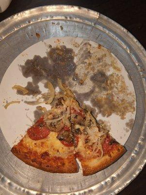 Pizza gone.