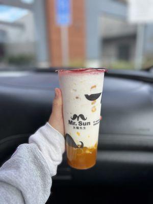 Mr. Sun Mango W/Mango Boba ($6.25) @chelchomps on ig