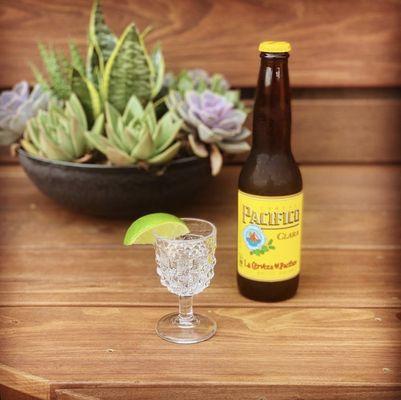 Pacifico + Tequila