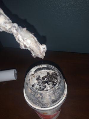 Mc flurry with a chunk of hair spun right in