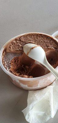 Delicious, HUGE cup of chocolate icecream