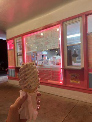 Birthday Cake dipped cone