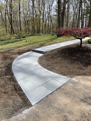 Bluestone sidewalk