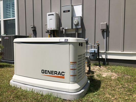 Generac Whole Home emergency generator system.