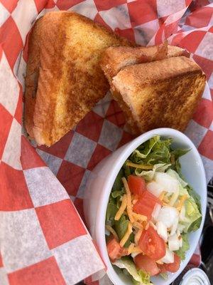 Grilled cheese w side salad