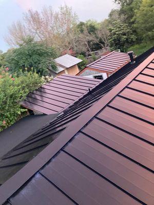 standing seam installed